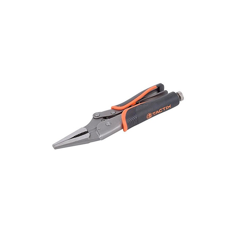 Tactix 200509 Long Nose Locking Plier, 235mm/9-1/2-Inch, Black/Orange