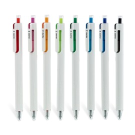 AIHAO Gel Pens 0.7mm Medium Point, Retractable Colored Ink Pens, Smooth & Quick-Dry, No Smear & No Bleed, Comfortable Grip for Journaling & Note Taking, 8-Pack Silent Click