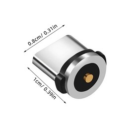 SHINEOFI 15pcs Magnetic Charging Adapter Rotating USB Type C Connector Tips for Fast Charging Data Transfer Durable Phone Accessories with Enhanced Magnetic Force