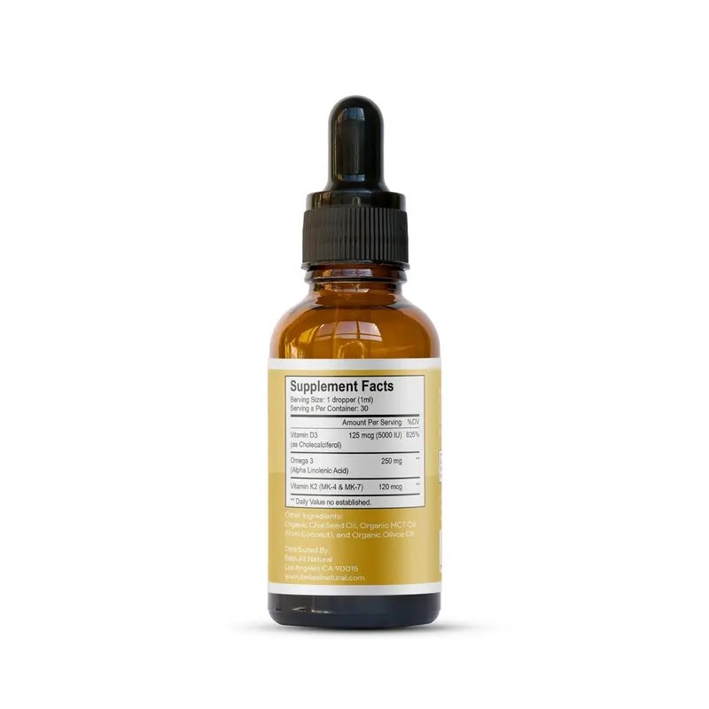 Drops with Organic Omega-3 MCT Oil – D3 & K2