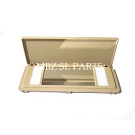 MBZ SL Mercedes BEIGE Sun Visor Vanity Mirror 560SL 560SE 560SEC W126 W123 W124