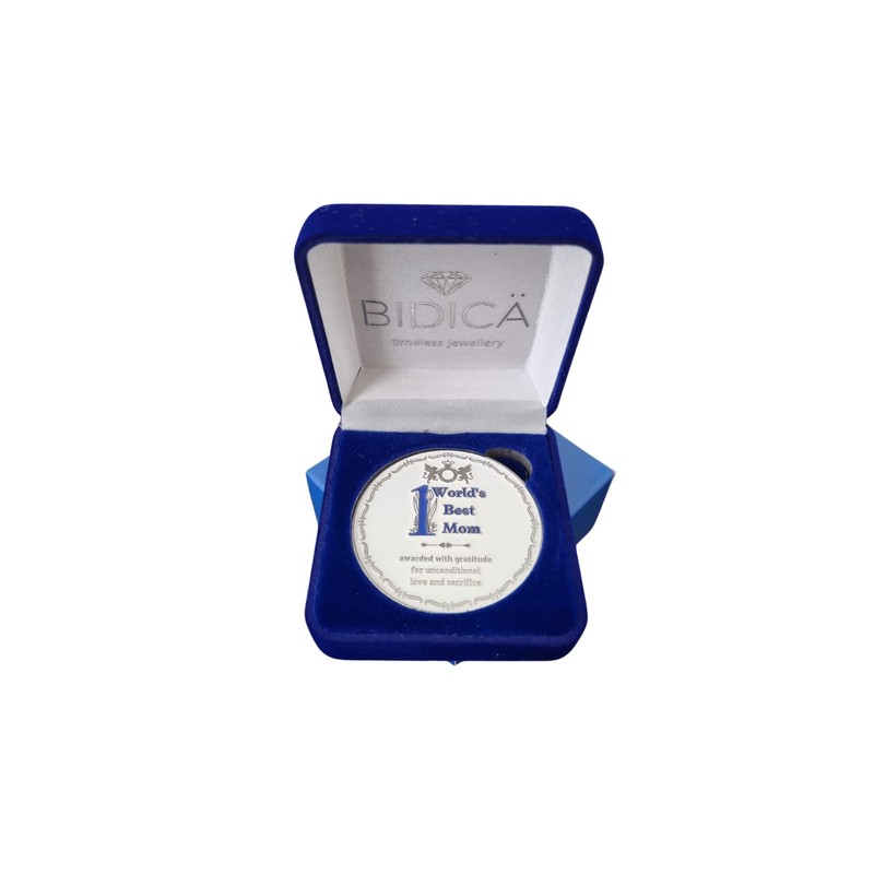 BIDICÄ Best Mother in the World recognition medal with box