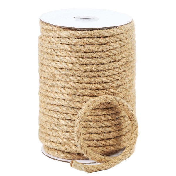 Radix Rope Natural Jute Twine, 8MM x 100FT Jute Rope