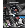 LANGBEAN Double-Layer Center Console Organizer for 2025 2024-2020 Ford Explorer,