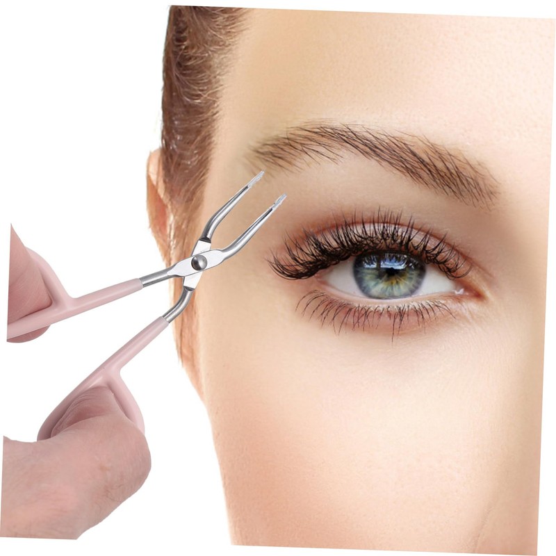 FOMIYES Unique Scissors Style Eyebrow Tweezers 6pcs Set Stainless Steel