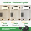 12 Inch LED Flush Mount Ceiling Light 6PK, 24W, 2520LM,