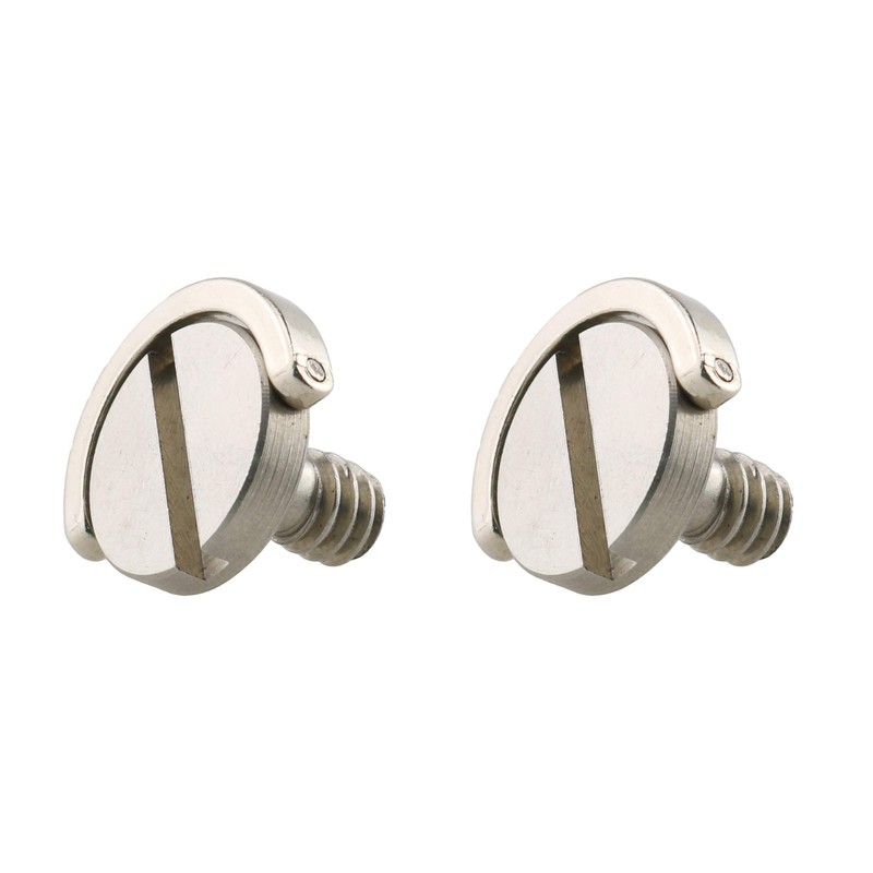 HJ Garden 2pcs 1/4-20 Thread D-Ring Stainless Steel Camera Fixing