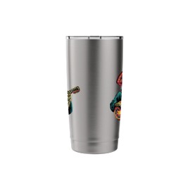 Sombrero Skeleton Mexico Dia De Los Muertos Mexican Fiesta Stainless Steel Insulated Tumbler