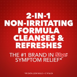 Stye Cleansing Eyelid Wipes – Individually Wrapped Face Wipes Gently Remove Oil, Dirt & Other Contaminants, 12 Count