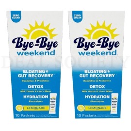 Bye-Bye Weekend Recovery & Hydration Drink Mix sugar strawberry 10ct (2)