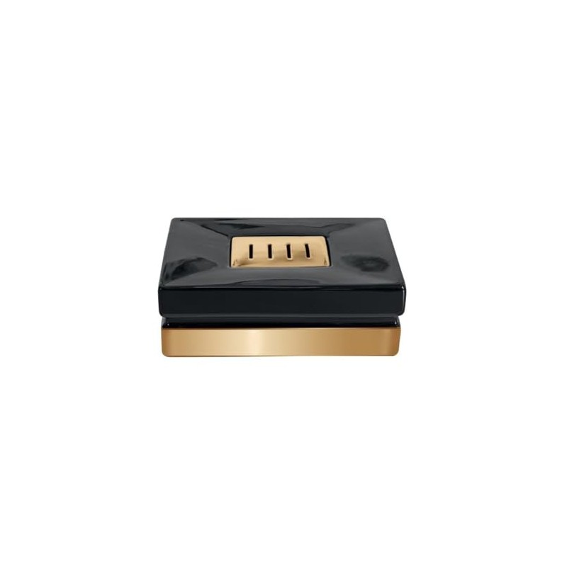 Spirella Roma Black/Gold Soap Dish