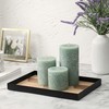 3x4 Inch Sage Green Pillar Candles - Set of 3,