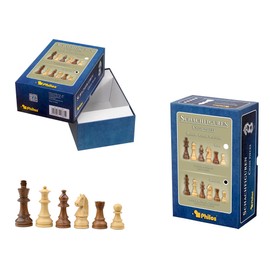 Philos Sigismund 20621 Chess Figures King Height 70 mm in Set-Up Box