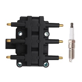 MAYASAF UF305 Ignition Coils 1 Pack + 6 Spark Plugs Kit Compatible for Chrysler Pacifica/Town & Country/Voyager, for Dodge Caravan/Grand Caravan, for Jeep Wrangler for VW Routan