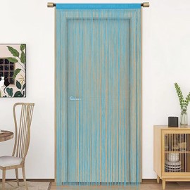 HSYLYM Door Curtain Window Curtains Door Decorations Room Dividers Decorations for Room,Doorways,Wall,Closet,Party and Furniture,One Piece Design,W35 xL79,Sea Teal