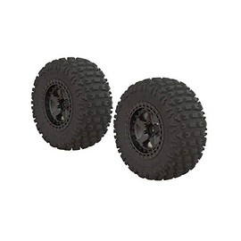 ARRMA Dboots 'Fortress SC' Tire Set Glued Gun Metal (2), ARA550087