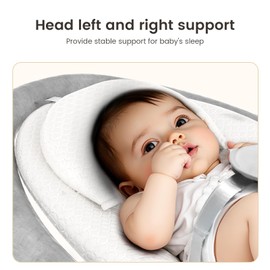 zoicay Kids Lounger for Toddler - Lounger for Newborn, Breathable & Soft Nest Cover Co Sleeping for 0-12 Months, Essentials Gifts, Portable Infant Lounger Floor Seat for Home and Travel