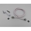 CR-MOESANCO® White and Grey Push Button Shower Kit with Flexible