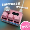 BTXETUEL SayoDevice O3C OSU Keyboard Rapid Trigger Hall Switches Magnetic
