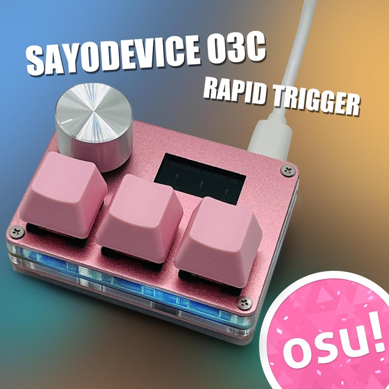 BTXETUEL SayoDevice O3C OSU Keyboard Rapid Trigger Hall Switches Magnetic