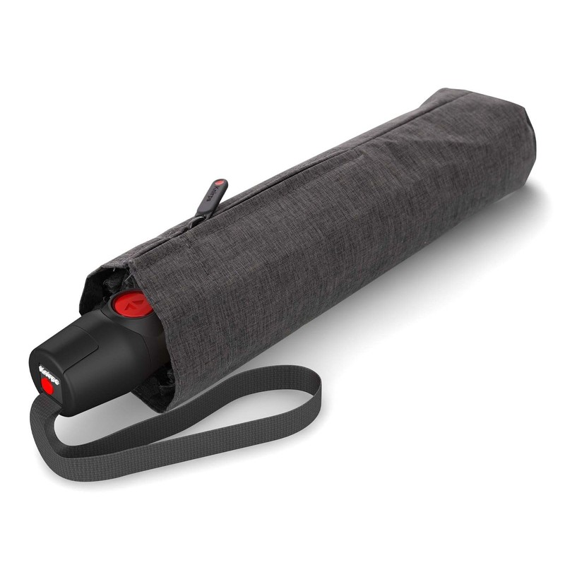 Knirps T.200 Medium Duomatic Melange Black, Black