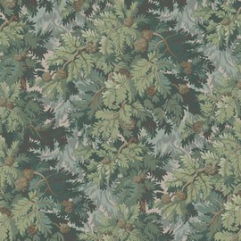 Heroad Dark Green Peel and Stick Wallpaper Botanical Contact Paper 17.3''x78.7'' Vintage Wall Paper Forest Removable Self Adhesive Wallpaper for Bedroom Bathroom Entryway Cabinet Waterproof Vinyl