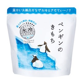 Kimochi Ice Cooling Bath Salt, L, Penguin, Fluffy Mochi, Cool Mint, 10.6 oz (300 g) (Strong Cool Mint Scent, Approx. 6 Doses, Bath Additives)