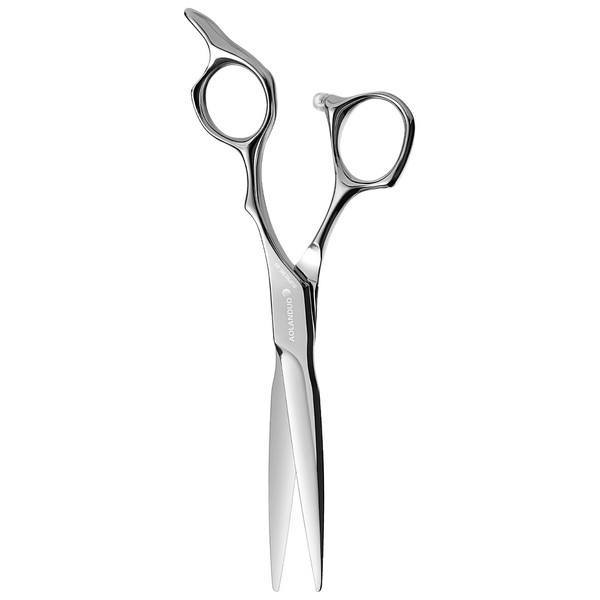 AOLANDUO VG10 Steel Pro Barber and Stylist Haircut Shears, 6.0 Inch Edge Blade Super Sharp and Durable Scissors for Salon Results