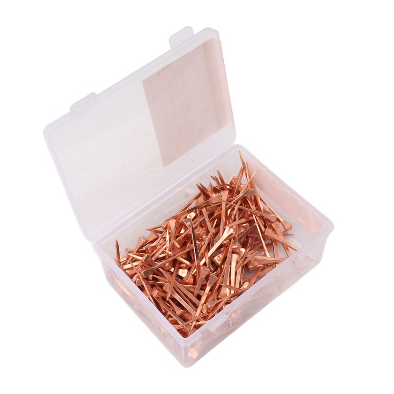 250Pcs Horseshoe Nails Copper Plated Rustproof Equestrian Riding Equipment Pet