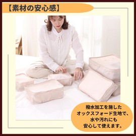 ideamall Travel Pouch Travel Pouch Packing Storage Travel Organizer Set of 6 (Navy)