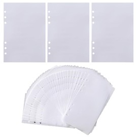 MINGTIANGH A6 Sticker Mount, Pack of 40, 6 Holes, Double-Sided Stripping Paper, Smooth Release Paper, Storage Binder, Decorative Tape, Mount, Sticker Collection, DIY Notebook, Stationery, Studying