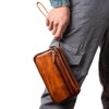 Whatna 31115 2-Way Cowhide Mini Second Bag, Men's, Clutch Bag,