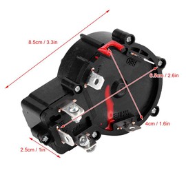 KIMISS 12V Interruptor de motor de hélice de plástico Interruptor de motor de hélice eléctrica Accesorio de controlador de velocidad para fueraborda 68lb 86lb