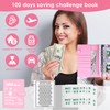 Rewgey 100 Envelopes Saving Challenge Binder With Erasable Marker,100 Days