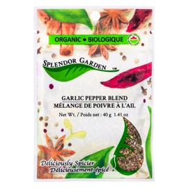 Splendor Garden Organic Garlic Pepper Blend - 40 g