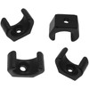 LBTODH 4PCS Boat Hook Holder Nylon Boat Ladder Clip Black