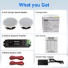 Herdio 8 Inch Bluetooth Ceiling Speakers Max Power 400 Watts