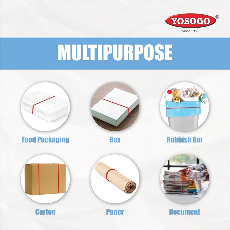 Yosogo Extra Large 8 Inch Big Postal Rubber Band -