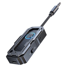 STDRIVO Bluetooth 5.4 Transmitter & Receiver, 2-in-1 Bluetooth Receiver & Transmitter, Wireless Adapter, 0.1 inch (3.5 mm) Aux, Bluetooth Audio Transmitter/Receiver, Hands-free Calling, Navigation