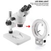 Microscope Camera 144 LED Beads Light Source Brightness Adjustable Ring