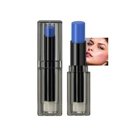 DLZZRS PH Color-Changing Lipstick, Temperature Adjusting Lip Balm for Women PH Adjusting Lip & Cheek Tint, Moisturizing & Nourishing Formula Waterproof Long-Lasting Lip Tint, #01 Blue