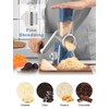 GDL Cheese Grater Rotary, Vegetable Slicer with 3 Interchangeable Drum