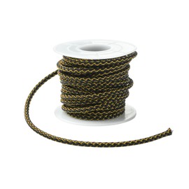 Gelirda 5 M 9 Gauge Black Nylon Coated Stainless Steel Braided Wires Beading Cord Strings with Spool for Jewelry Necklace Bracelet Making