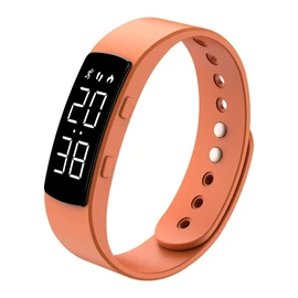 Men's Digital Watch, LED Bracelet, Waterproof, Outdoor Sports, Watch, Simple, Activities, Exams, Birthdays, Celebrations, Gift, orange, Sports Minimalist