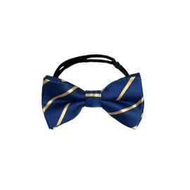 CC-Princess Children's Colored Bow Tie, Pocket Square, Elegant Color, Bowtie, Kids Necktie, Boy, Elegant Formal, Wedding, Recitals, Shichi-Go-San Party, Animal Pattern, Ring Boy, Dot Navy, Navy Blue,