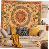NOLITOY Aesthetic Sun and Moon Face Wall Tapestry Chic Home