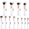 Makeup Brushes Set of 12 Marble Make Up Brushes with