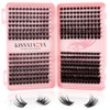 Individual Cluster Lashes 392Pcs Wide Stem D Curl 9-16 Mixed