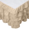 Elegant Comfort Leila Collection Multi-Ruffle Bed Skirt, 1500 Thread Count