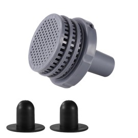 Lyreh 11070/11072 Pool Jet Connector Compatible with Intex 25022E, Pool Filter Part Replacement with 2pcs Strainer Hole Plugs(Grey)